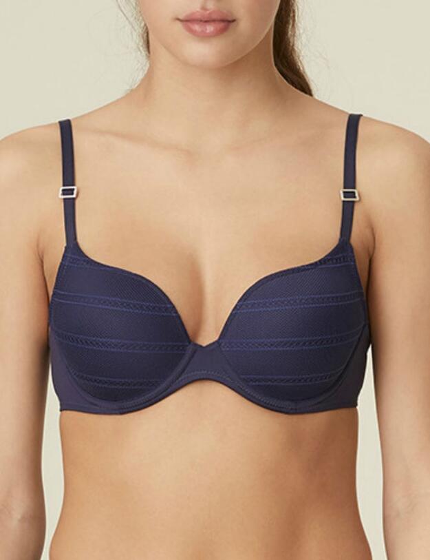 0121906 Marie Jo Charles Padded Heart Shape Bra - 0121906 Bleu Bijou