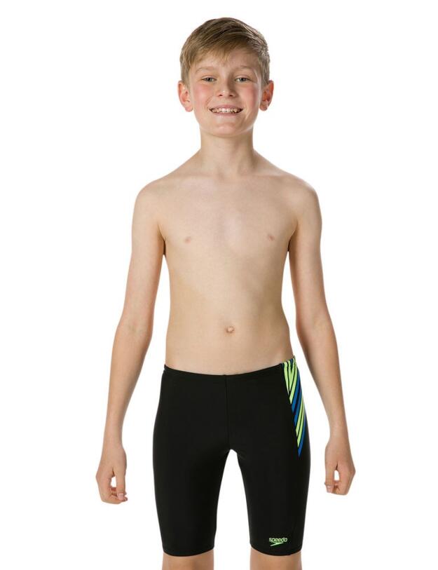 806802C779 Speedo Junior Logo Panel Jammer - 806802C779 Black/Green