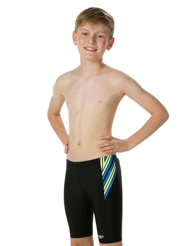 806802C779 Speedo Junior Logo Panel Jammer - 806802C779 Black/Green