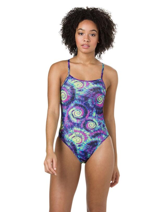 811338C805 Speedo Hippy Explosion Flip Reverse Swimsuit - 811338C805 Navy/Blue