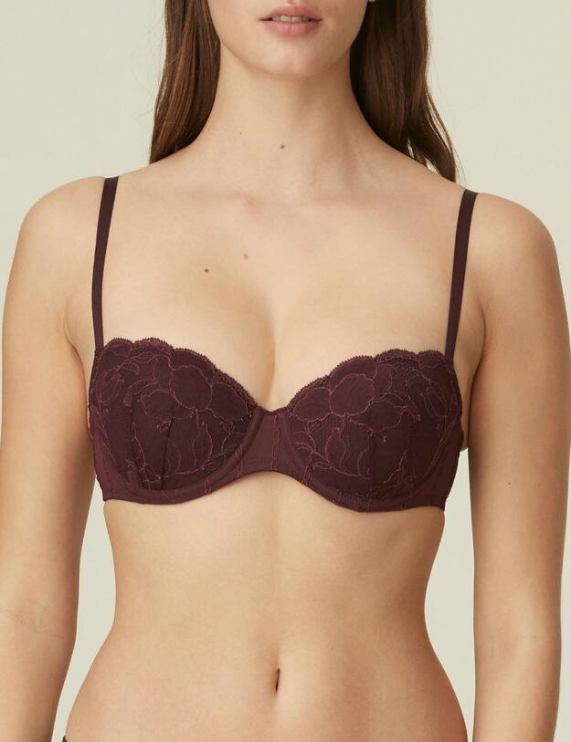 0102339 Marie Jo Kate Padded Balcony Bra - 0102339 Wine