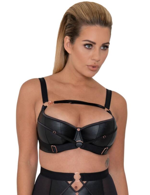 ST008105 Scantilly by Curvy Kate Harnessed Half Cup Bra - ST008105 Black