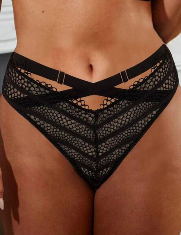 18206 Pour Moi Intense High Leg Brief - 18206 Black