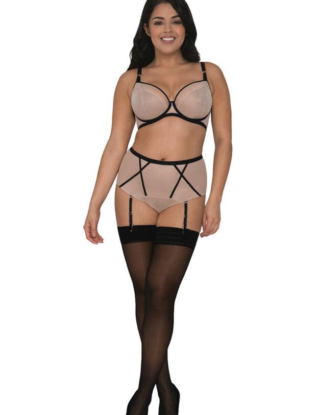 Curvy Kate Sparks Fly Plunge Bra Latte/Silver