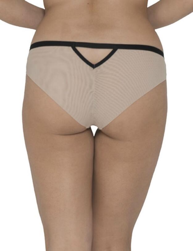 Curvy Kate Sparks Fly Brazilian Brief Latte/Silver