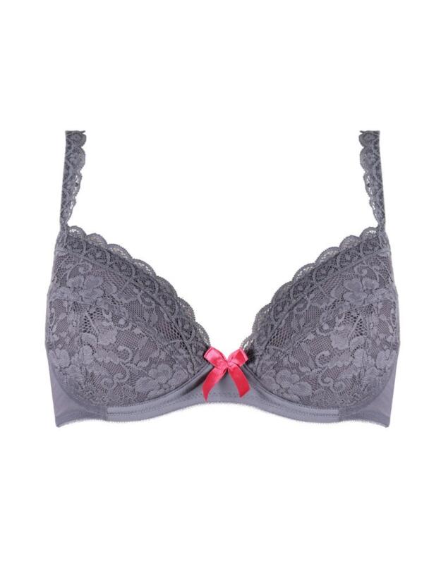 84000 Pour Moi Rebel Padded Plunge Bra - 84000 Slate