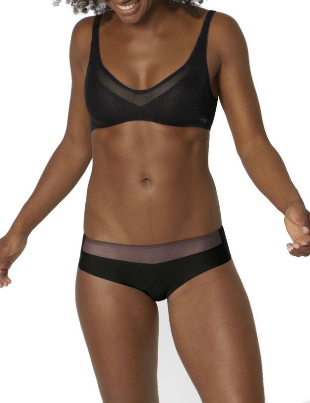 10201729 Sloggi Oxygene Infinite Hipster Brief - 10201729 Black