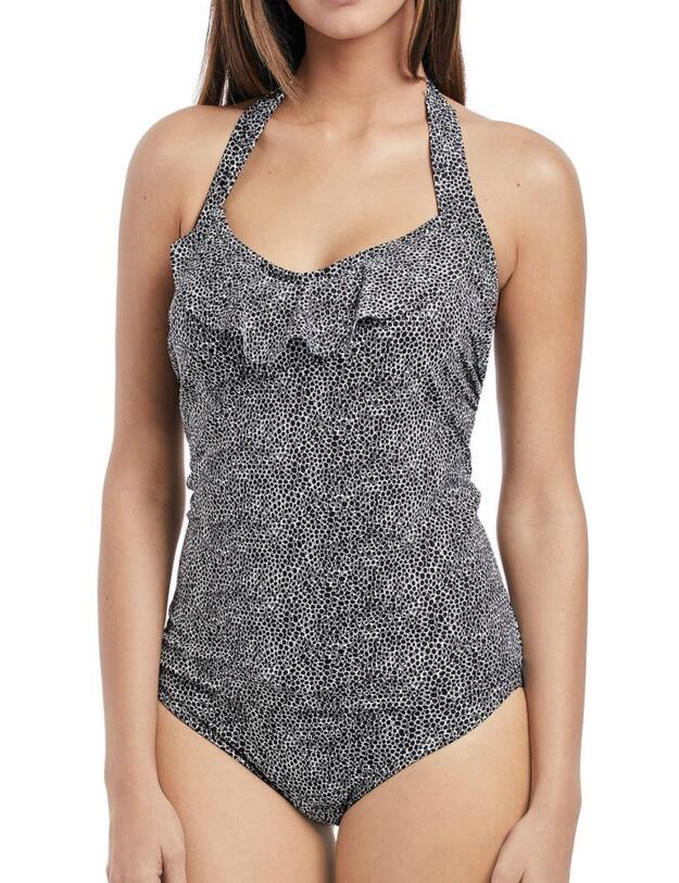 4617 Freya Run Wild Underwired 50's Tankini Top - 4617 Black