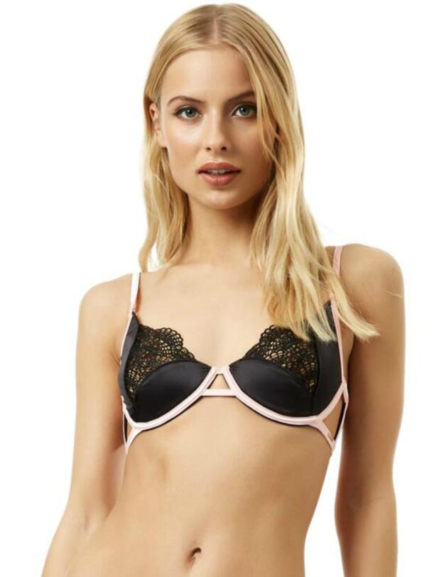 40263 Bluebella Georgette Bra - 40263 Black/Crystal Rose