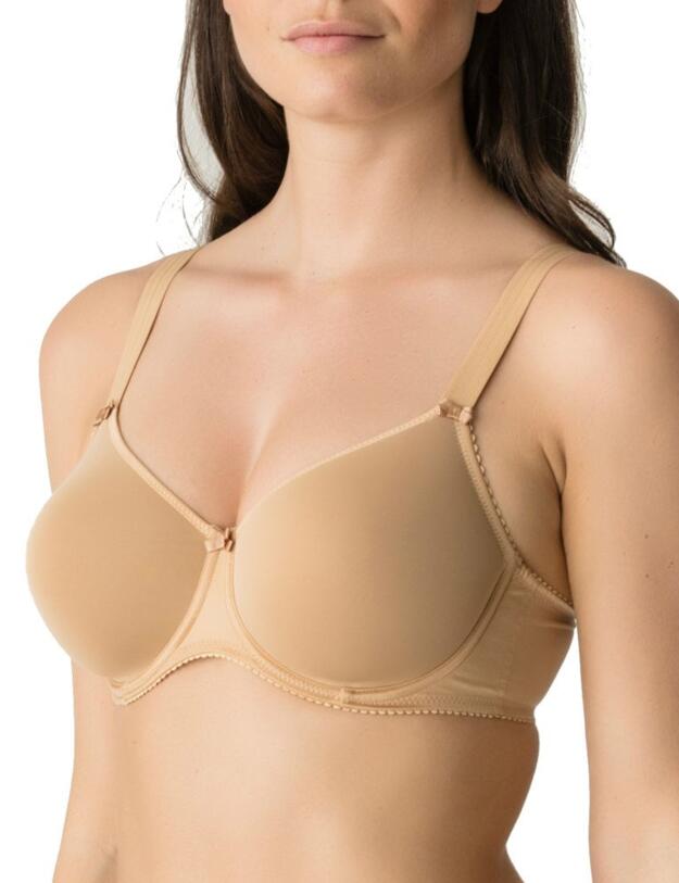 0161336/37 Prima Donna Satin Moulded Spacer Bra - 0161336/37 Cognac