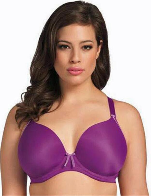 8720 Elomi Bijou Moulded Plunge Bra - 8720 Pansy Purple