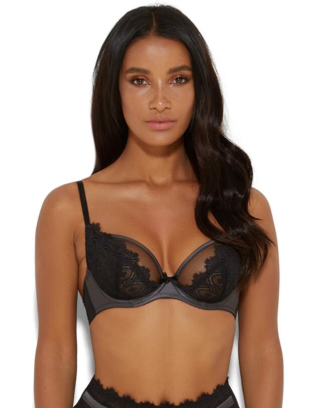 15525 Gossard VIP Eyelash Plunge Bra - 15525 Black