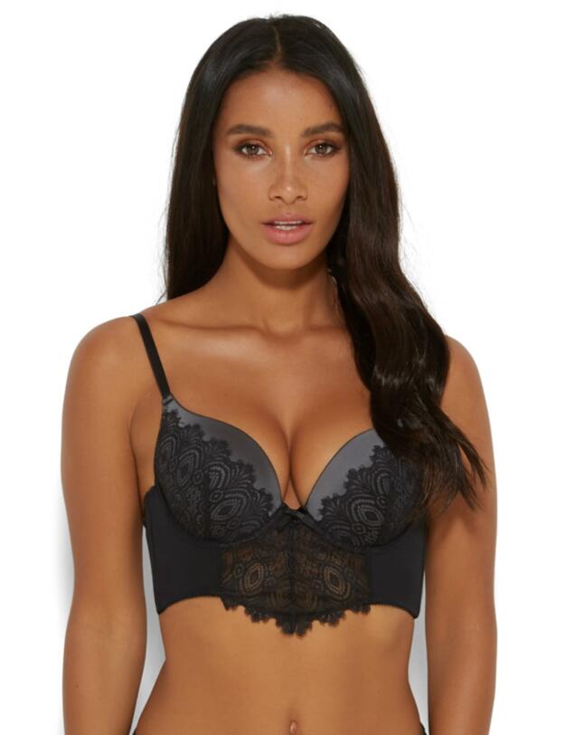 15501 Gossard VIP Eyelash Padded Longline Bra - 15501 Black
