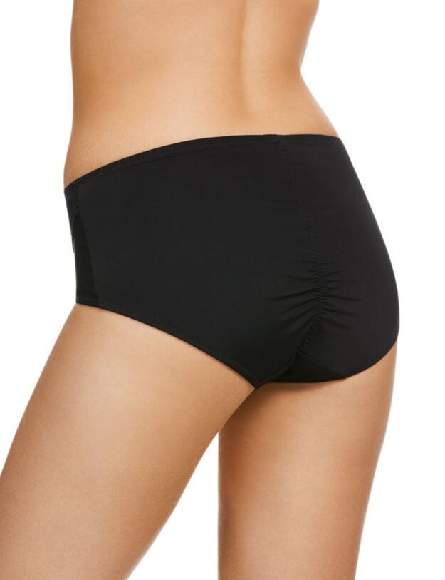 B5073 Berlei Heaven High Leg Embroidery Brief - B5073 Black