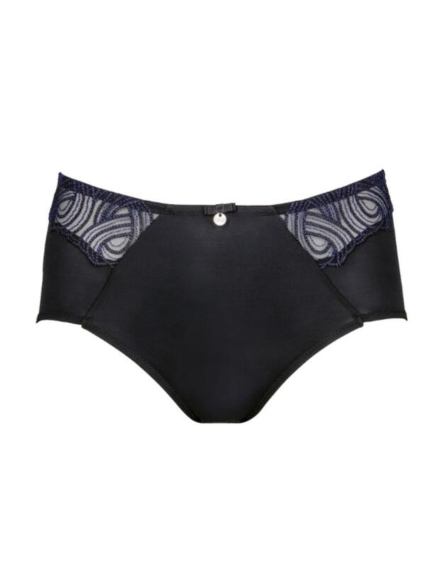 B5073 Berlei Heaven High Leg Embroidery Brief - B5073 Black