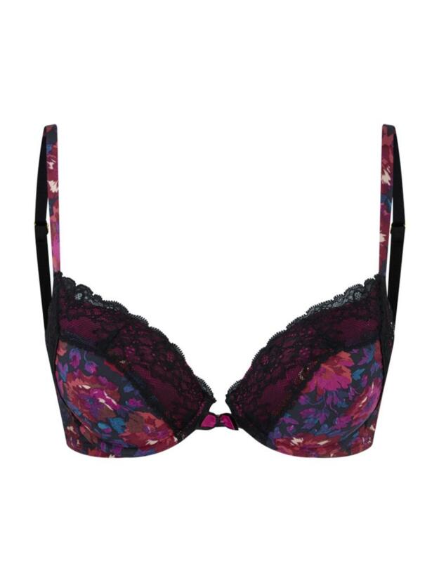 14801 Gossard Vintage Bloom Padded Plunge Bra - 14801 Floral Print