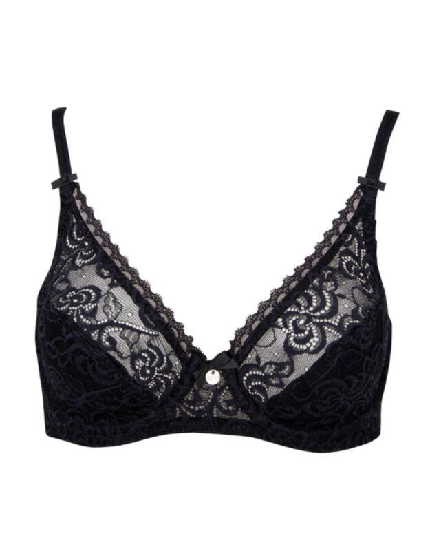 B5041 Berlei Comfort Heaven Lace Underwired Bra - B5041 Black