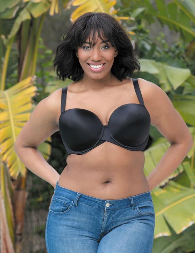 Curvy Kate Smoothie Moulded T-Shirt Balcony Bra Black