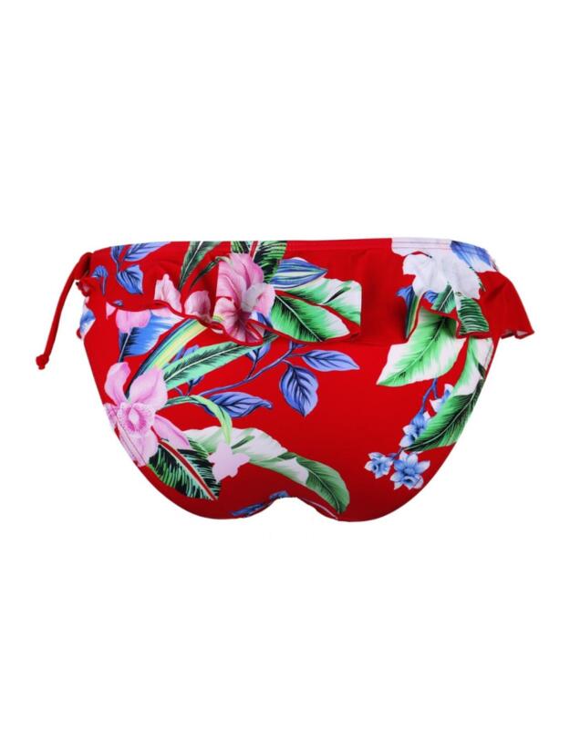 14104 Pour Moi Miami Brights Frill Brief - 14104 Red
