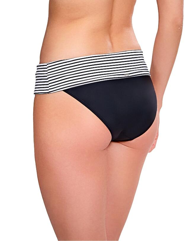 SW0897 Panache Anya Stripe Fold Brief Black/White - SW0897 Black/White