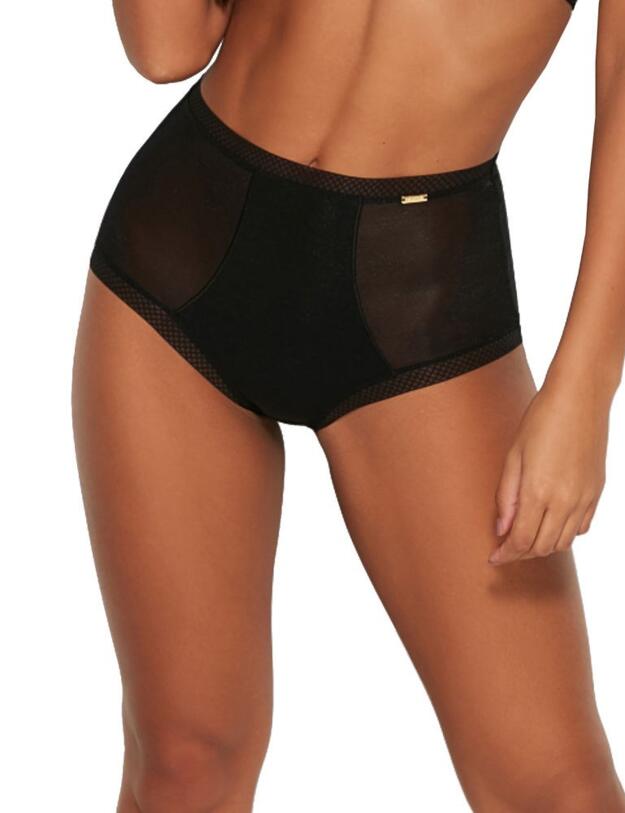 Gossard Glossies Deep Brief Black