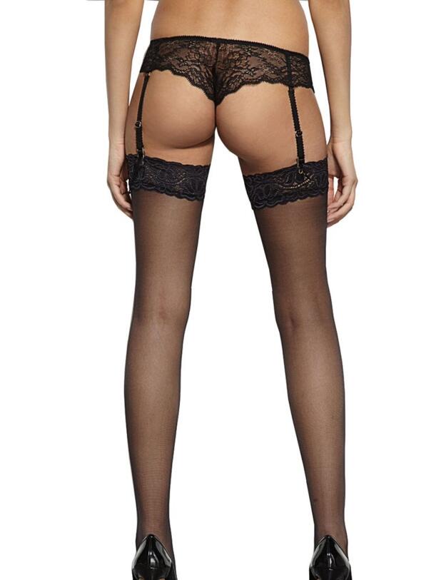9990 Gossard Luxury Lace Top Stockings - 9990 Black