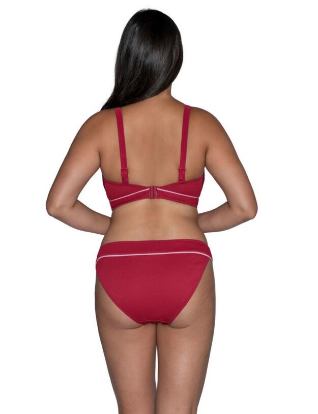 Curvy Kate Poolside Triangle Bikini Top Red/Pink
