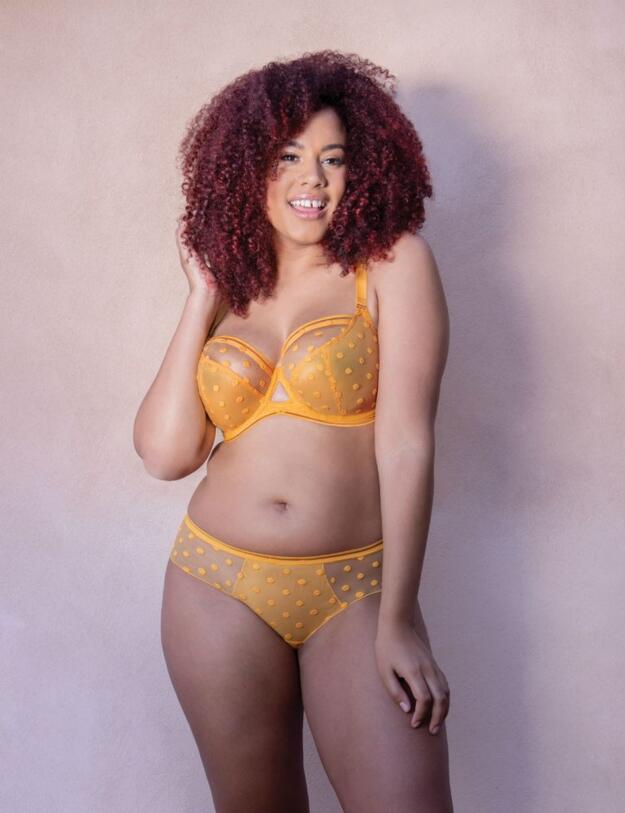 CK015100 Curvy Kate Top Spot Balcony Bra - CK015100 Sunshine