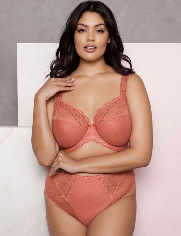 4382 Elomi Charley Stretch Plunge Bra - 4380 Rose Gold