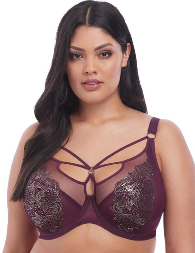 4470 Elomi Eugenie Underwired Plunge Bra - 4470 Gilded Berry