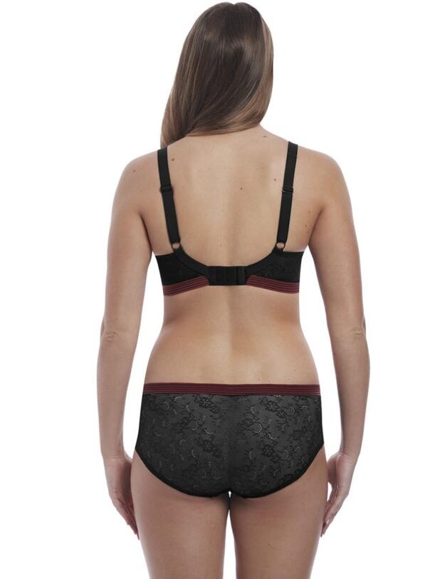 Freya Wild Moulded Plunge Bra Black Zebra