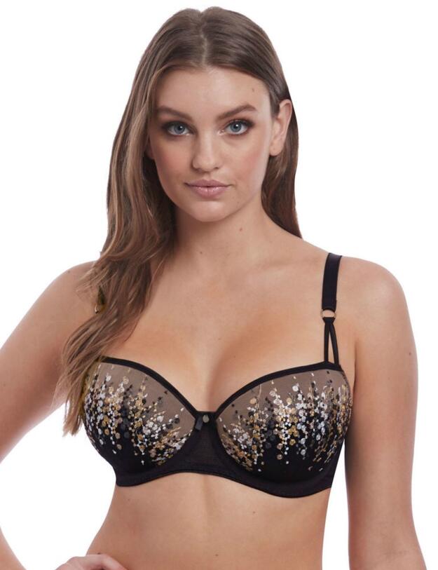 Freya Astrid Padded Half Cup Bra Black