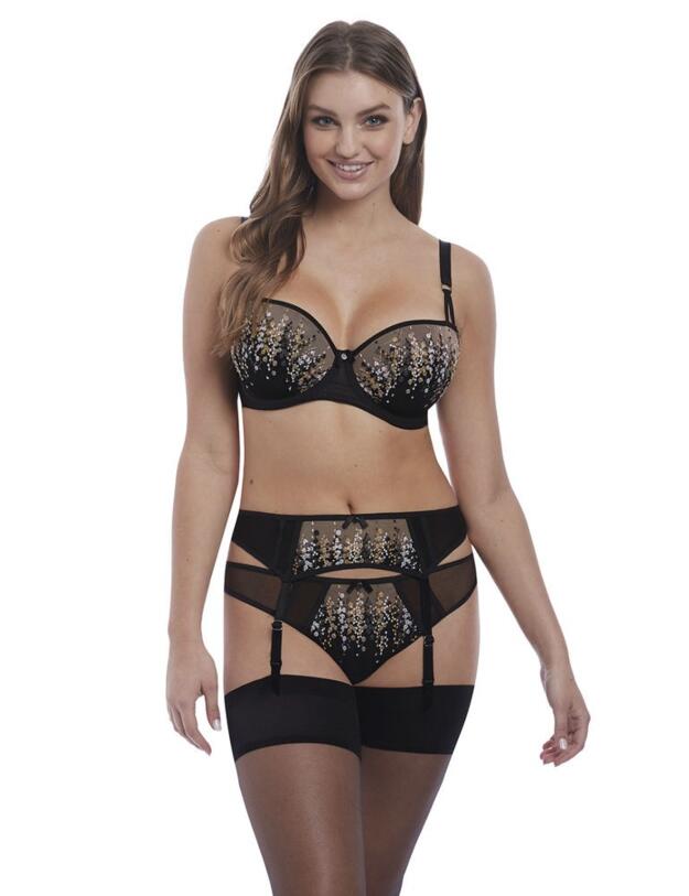 Freya Astrid Suspender Belt Black
