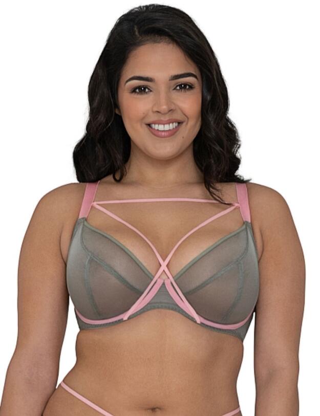 CK023110 Curvy Kate Lifestyle X Plunge Bra - CK023101 Khaki/Pink