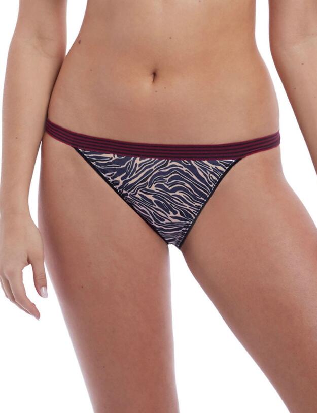 Freya Wild Brief Black Zebra