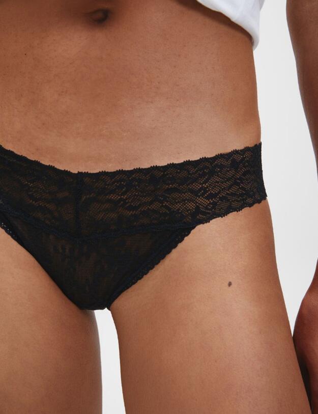 000QD3620E Calvin Klein Bare Lace Brief  - QD3620E Black