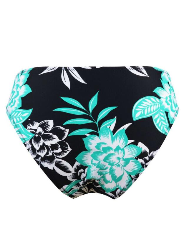 13304 Pour Moi Sea Breeze Tab Bikini Brief - 13304 Green/Black/Coral