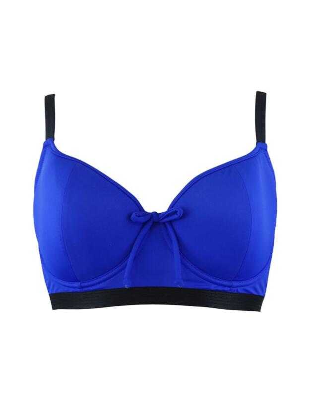 13700 Pour Moi Amnesia Padded Longline Bikini Top - 13700 Ultramarine