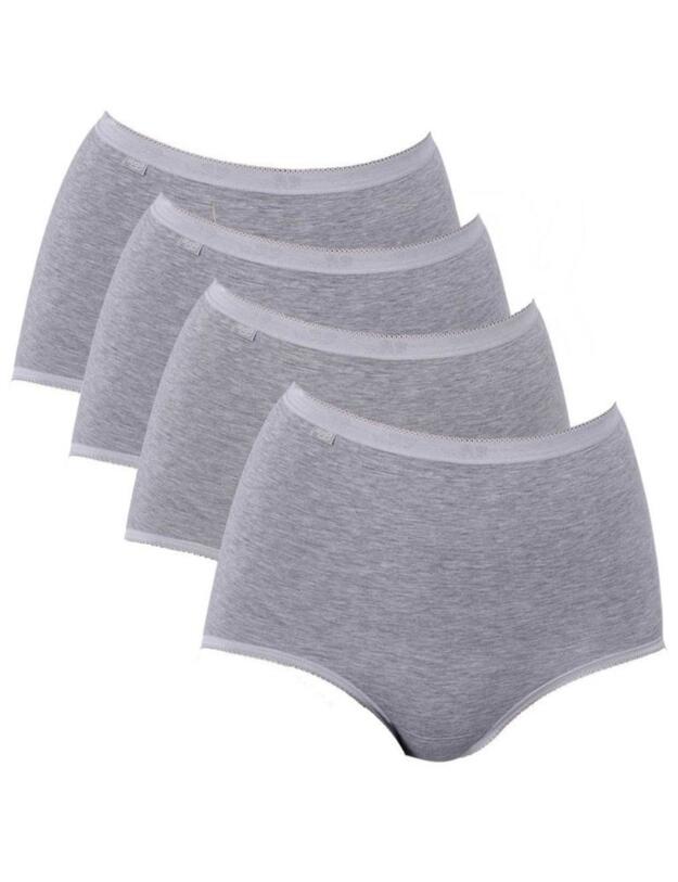 Sloggi Basic+ Maxi Brief 3 Pack + 1 Free Grey Combination