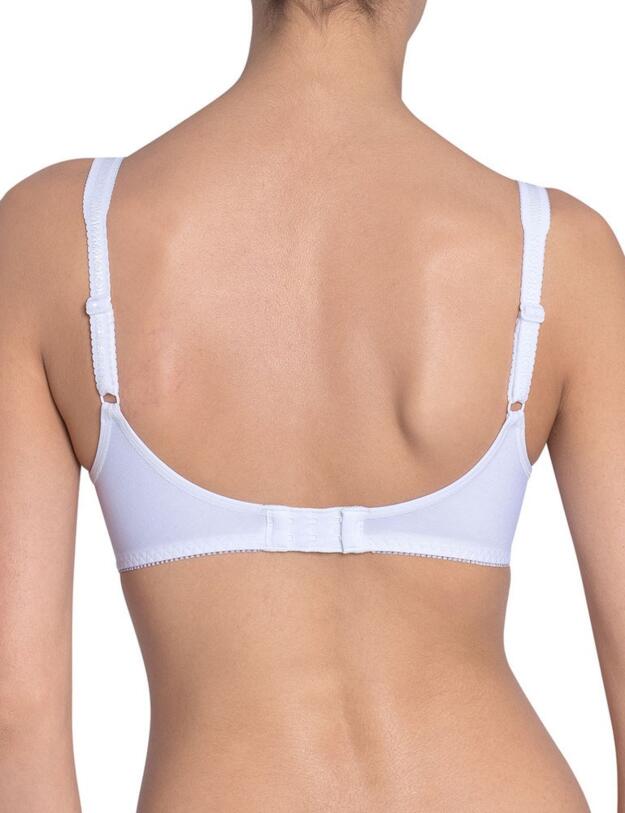 10008400 Triumph Elasti Cross + Cotton Non Wired Bra - 10008400 White 