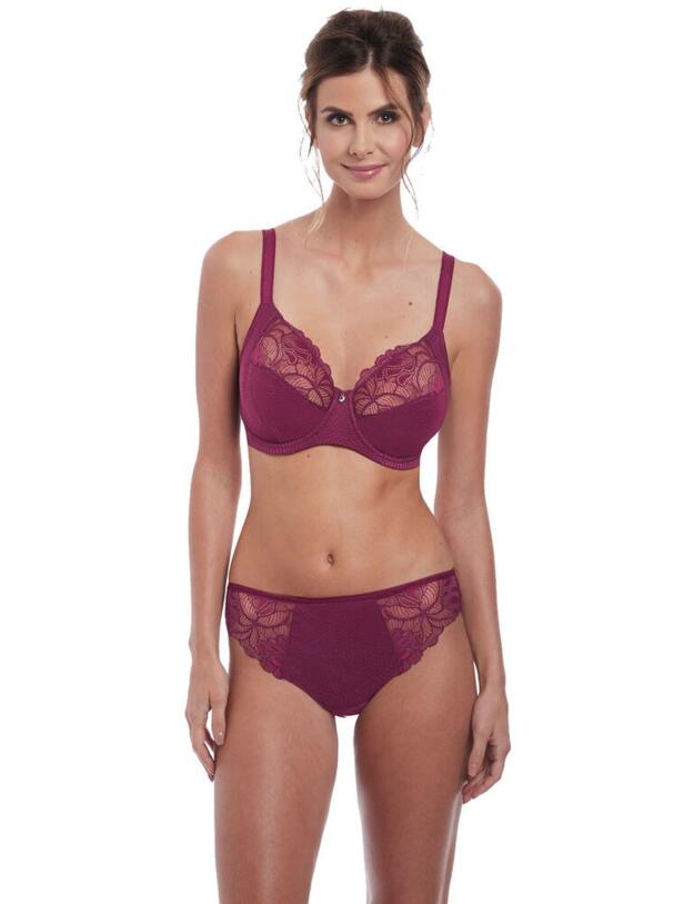Fantasie Memoir Brazilian Thong Black Cherry