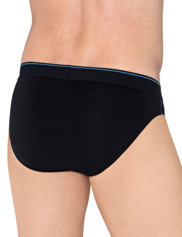 10179742 Sloggi Men 24/7 Microfibre Mini 2 Pack Brief - 10179742 Black