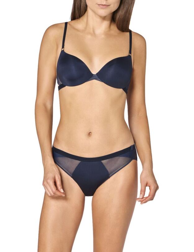 10189956 Sloggi S Symmetry Underwired Padded Bra - 10189956 Navy Blazer