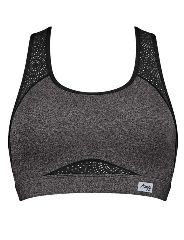 10190422 Sloggi Women Move Fly Underwired Sports Bra - 10190422 Grey Combination 