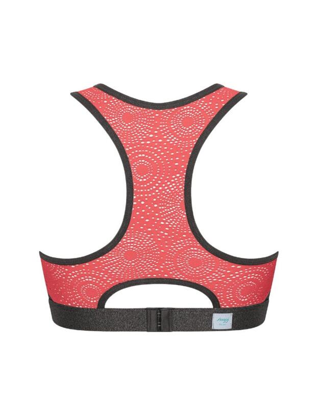 10190422 Sloggi Women Move Fly Underwired Sports Bra - 10190422 Orange/ Dark Combination