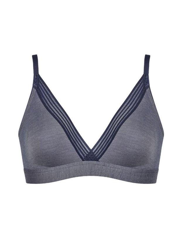10198129 Sloggi WOW Embrace Bralette Bra - 10198129 Blue/ Light Combination