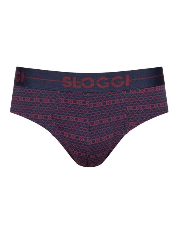 10198143/10198180 Sloggi Men Go Mini Brief 2 Pack - 10198143/10198180 Red/ Dark Combination