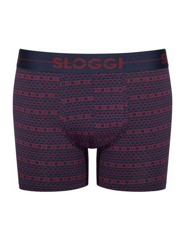 10198168 Sloggi Men Go Short 2 Pack - 10198168 Red/ Dark Combination
