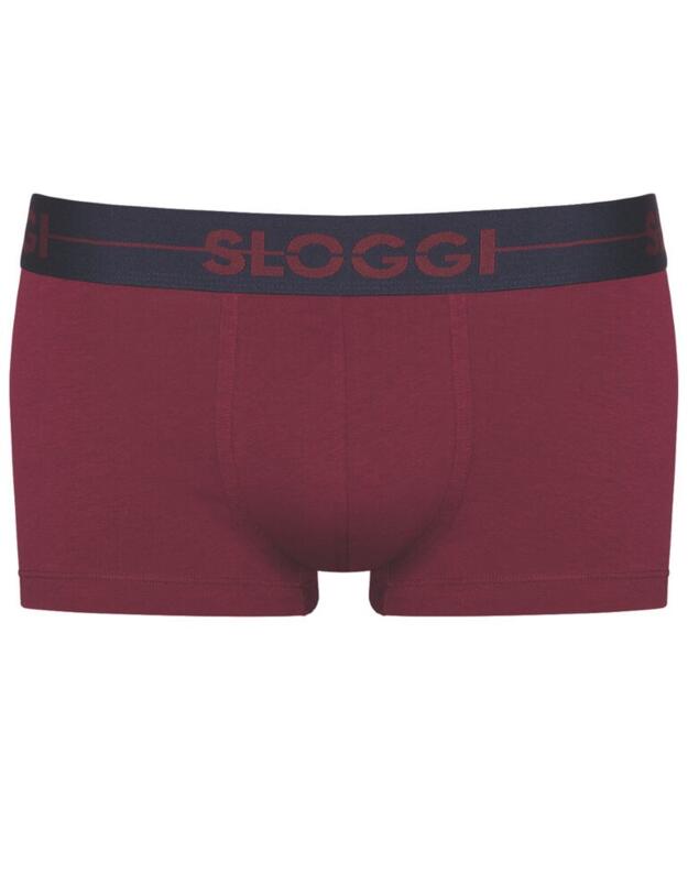 10198181 Sloggi Men Go Hipster Brief 2 Pack - 10198181 Red/ Dark Combination