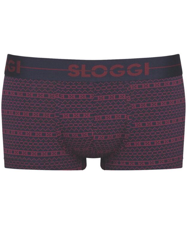 10198181 Sloggi Men Go Hipster Brief 2 Pack - 10198181 Red/ Dark Combination